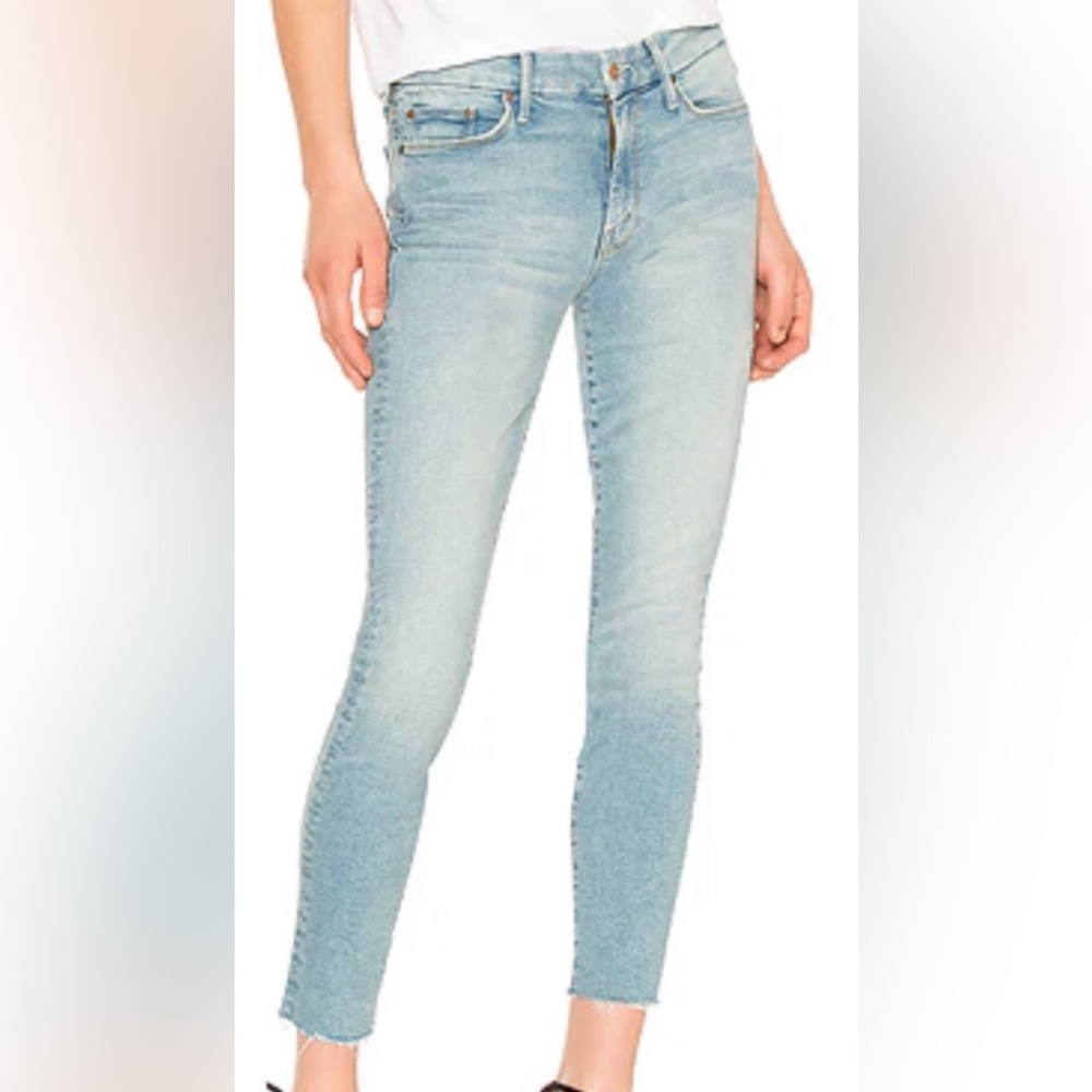 Mother “The Looker” ankle fray  jeans